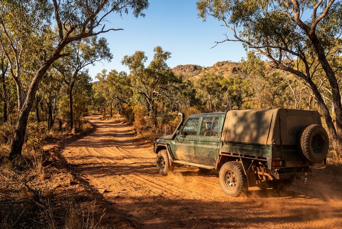 4WD on a dirt track, the kind of driving Tanilba Bay Automotive services Nelson Bay vehicles for